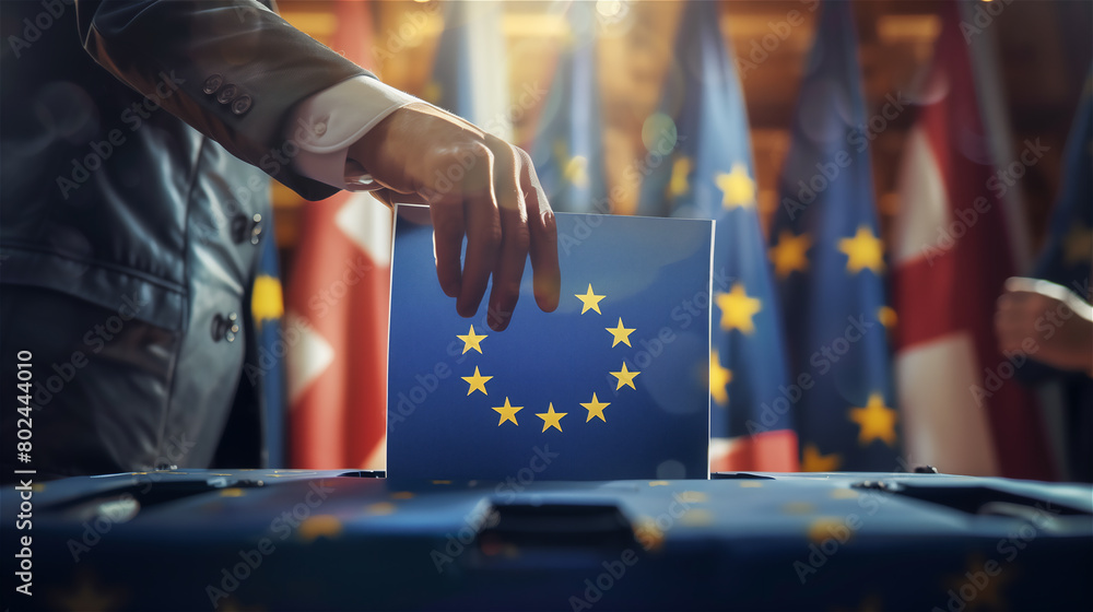 Voting to European parliament.