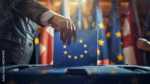 Obraz na płótnie Voting to European parliament. w salonie