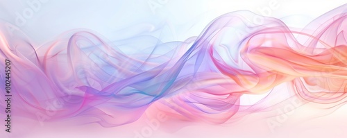Abstract background with pastel colors, smoke and soft waves