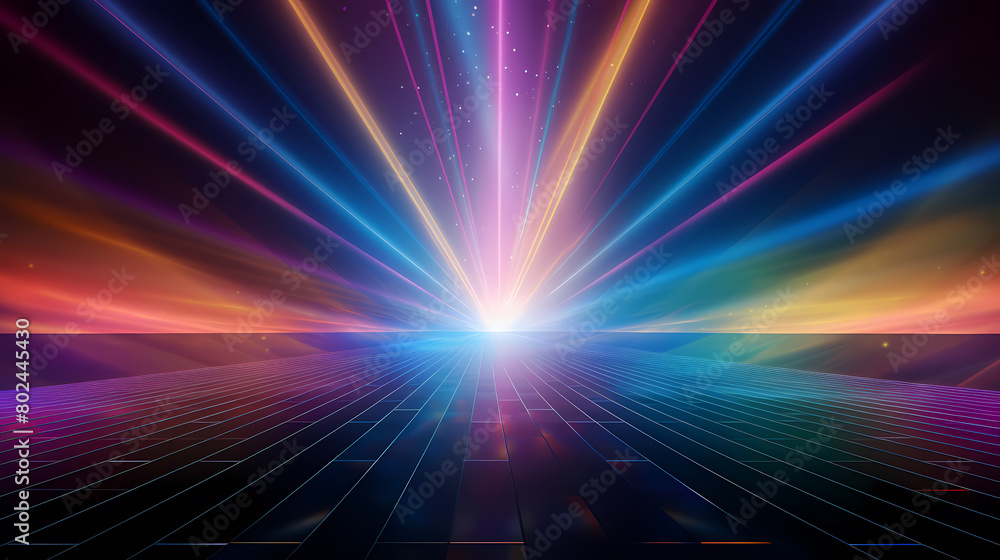 Obraz premium Vibrant stage background