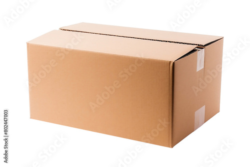 Cardboard package box isolated on transparent background. © Jminka
