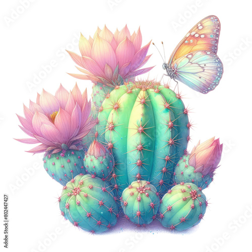 Fantasy Cactus Sublimation Clipart