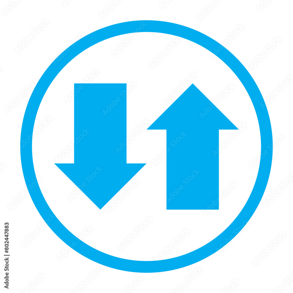 Financial arrows up and down. Vector graph with green and red arrows. Chart with increase, decrease. Vector 10 EPS Financial arrows up and down. Vector graph with green and red arrows. Chart with increase, decrease. Vector 10 EPS