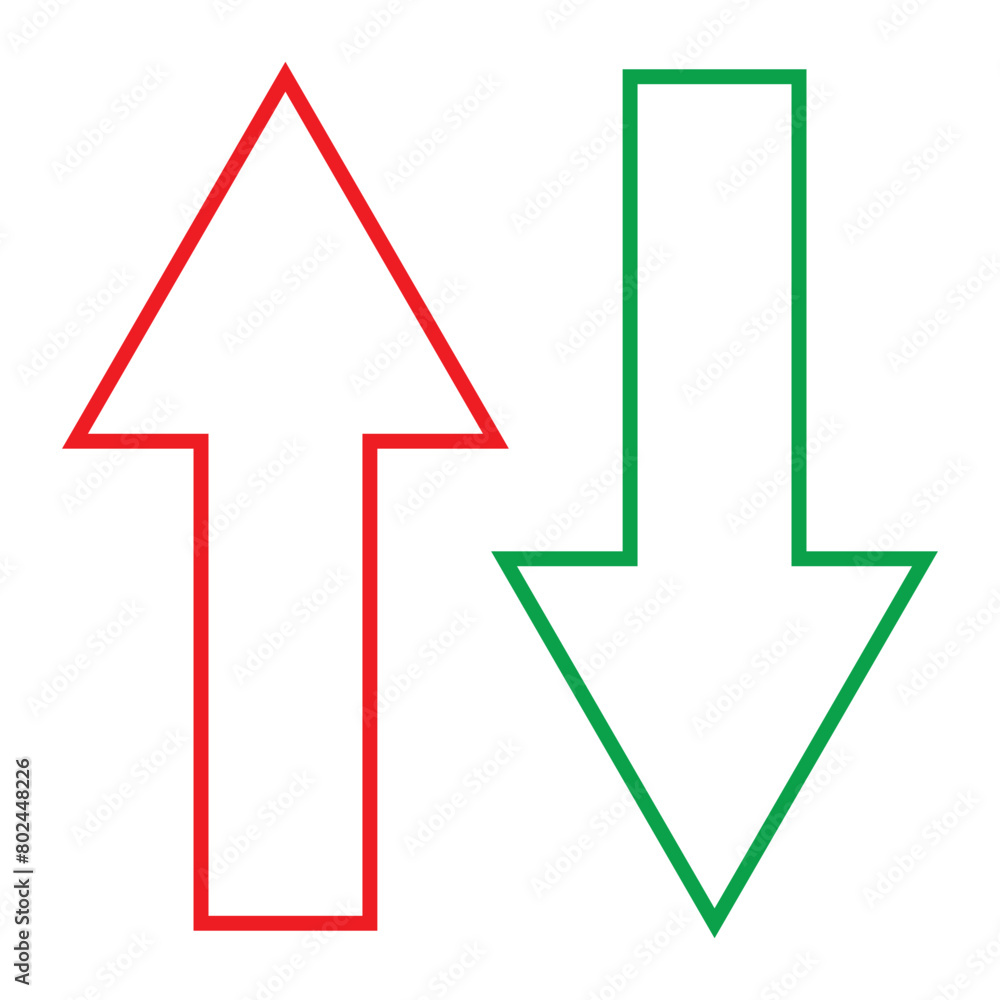 Arrow up and down on the white background banner. Arrow up and down on the white background banner.