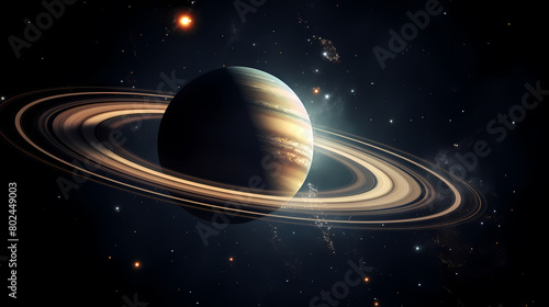 Planets are depicted in space background