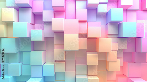 digital background with squares  minimalism   pastel tone