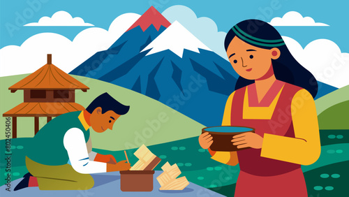 In an isolated mountain village in Nepal individuals with obsessivecompulsive disorder were highly respected for their meticulous attention to. Vector illustration