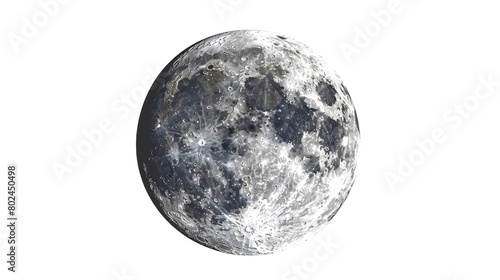 Moon on transparent background