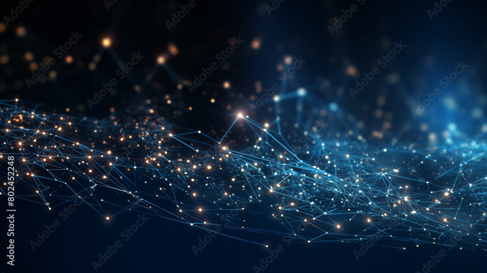 Obraz premium abstract network background with lines