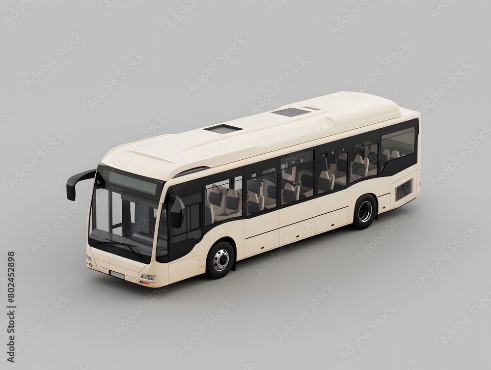 3D Bus Model on Neutral Background 3D Bus Model on Neutral Background