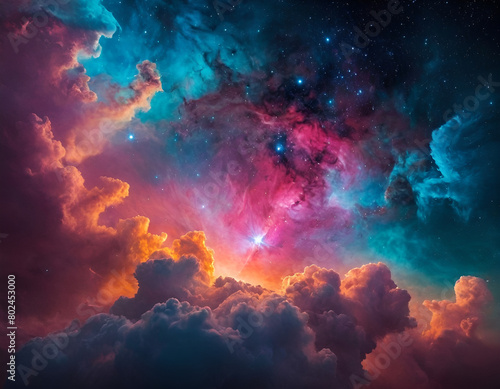 life of space  visualization of space  life of clouds