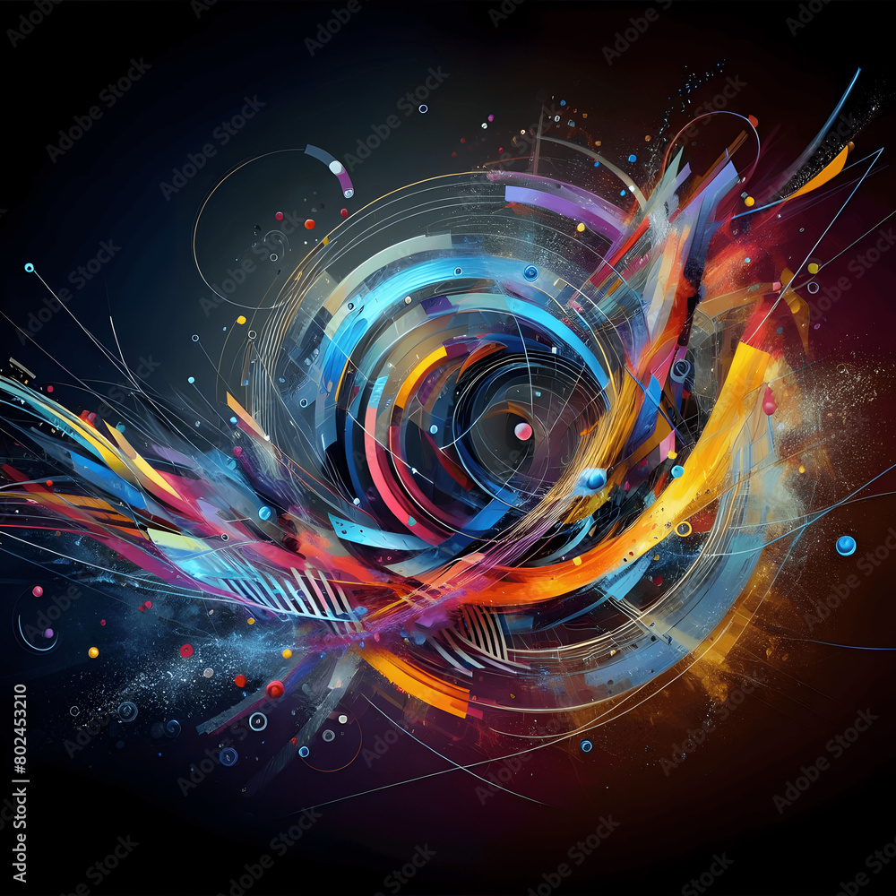 Abstract Design Background, high detailed, HDR