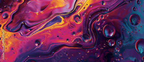 Abstract painted liquid with oil effect