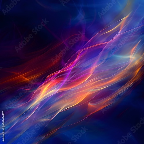Abstract Image with Glowing Look and Emphasis on Details