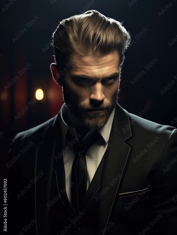 Serious Businessman in Suit and Tie Serious Businessman in Suit and Tie