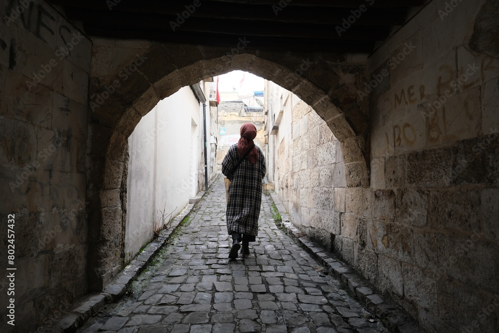 person walking on the street