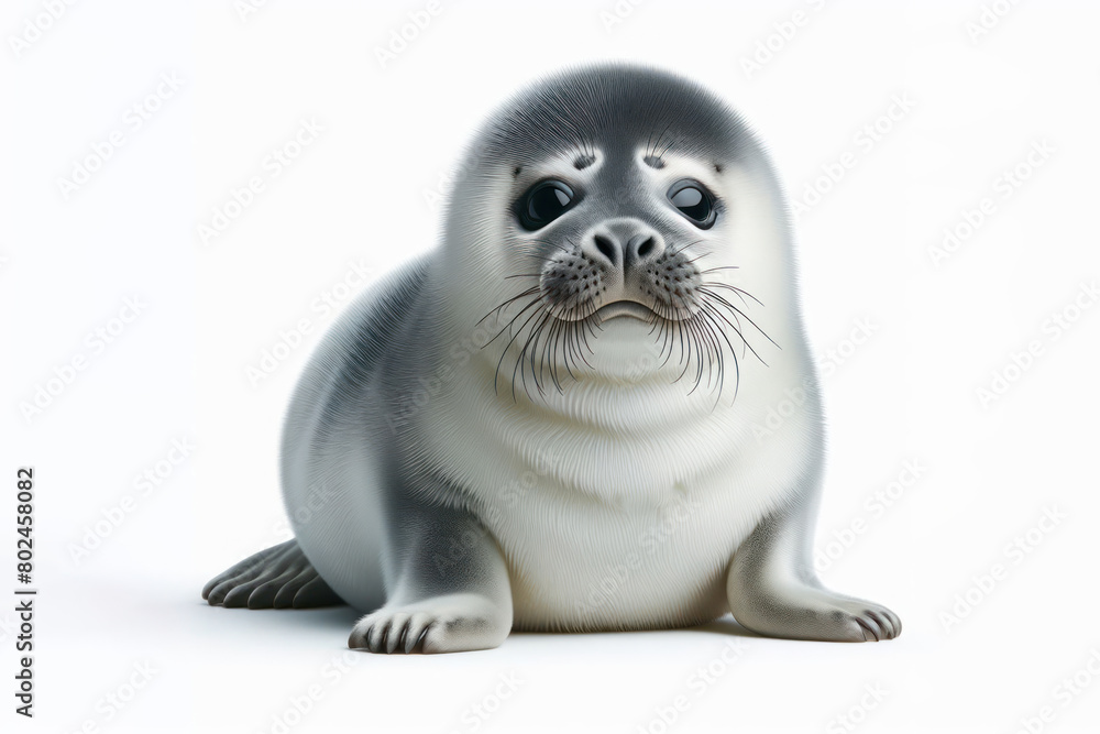 Baby Seal isolated on white background Baby Seal isolated on white background