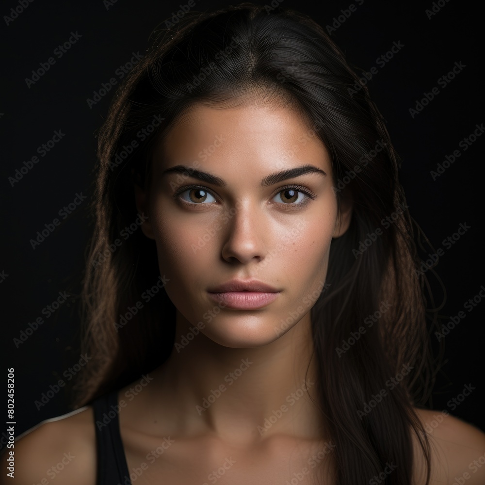 Captivating Portrait of a Mysterious Woman Captivating Portrait of a Mysterious Woman