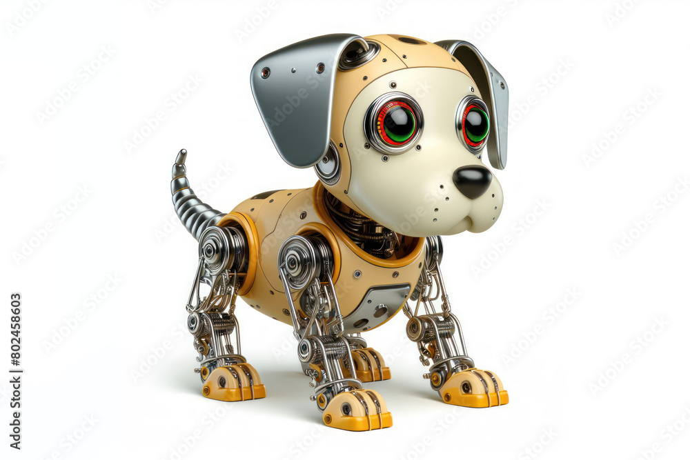 dog robot isolated on white background dog robot isolated on white background