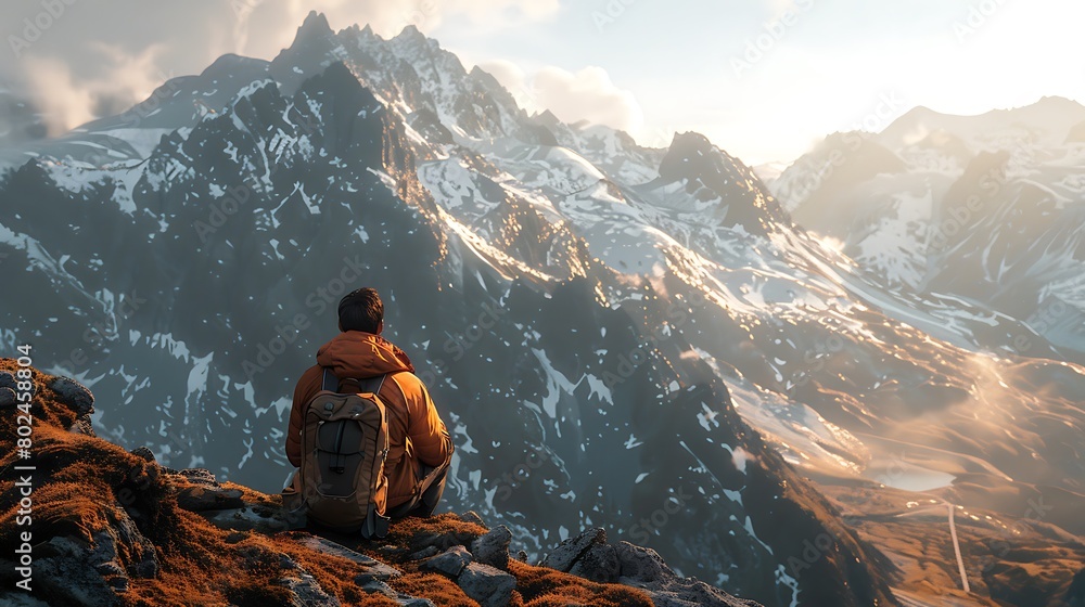 custom made wallpaper toronto digitalA lone traveler embarks on a journey through the rugged mountains, seeking solace amidst the untamed beauty of nature