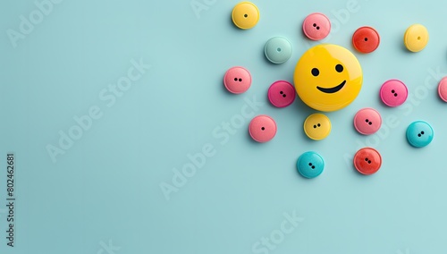 Happy Vibes Only: Bright and Colorful Emoji Background Spreads Smiles