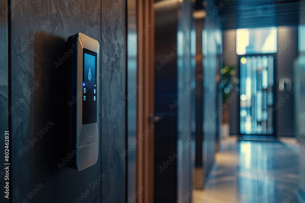 Fingerprint scanner for unlocking entrance door Fingerprint scanner for unlocking entrance door