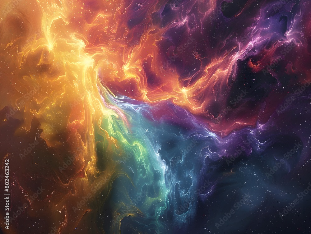 Melting Universe Colorful Transformation and Cosmic Flows