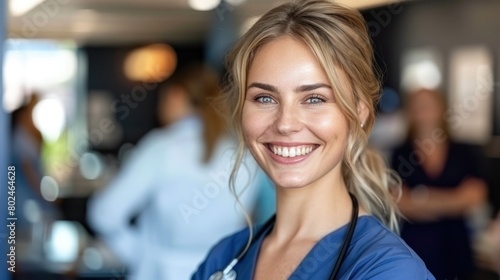 Smiling Woman With Stethoscope