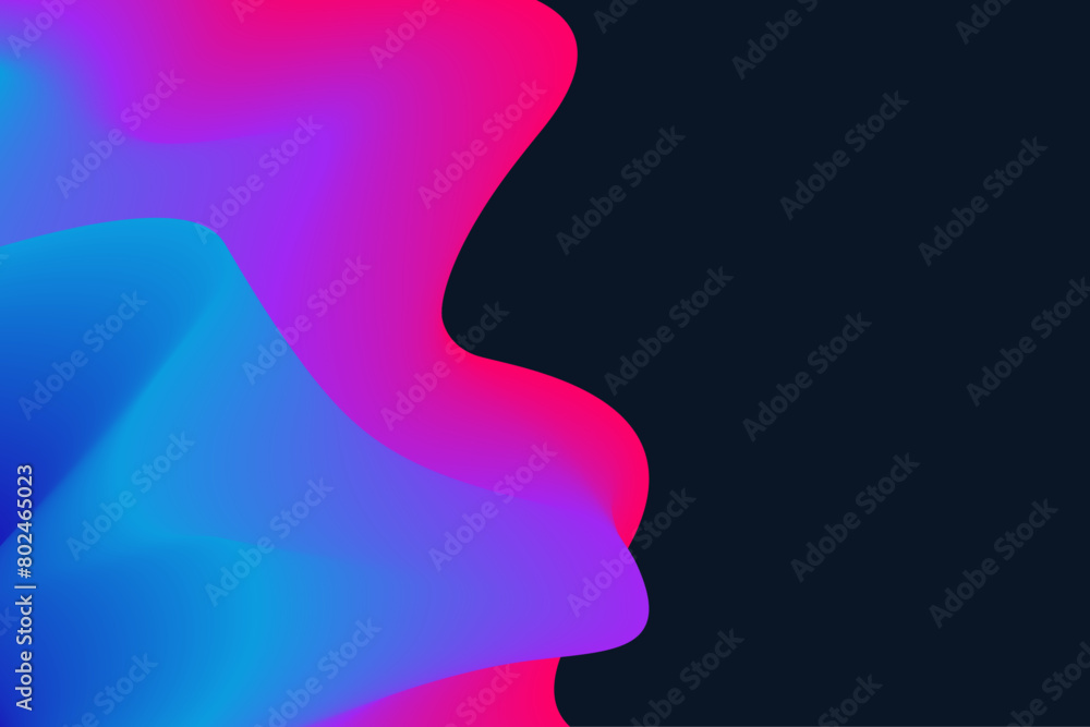 Soft neon lights and holographic colors flow in a wavy gradient, illuminating the dark, abstract background with vibrant energy Soft neon lights and holographic colors flow in a wavy gradient, illuminating the dark, abstract background with vibrant energy