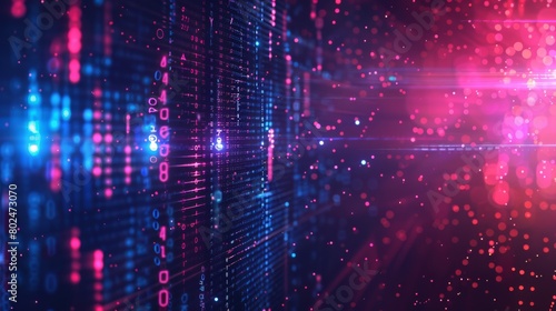 Wallpaper Mural An abstract background illustrating the concept of technology and big data, ideal for futuristic digital designs and innovative concepts Torontodigital.ca