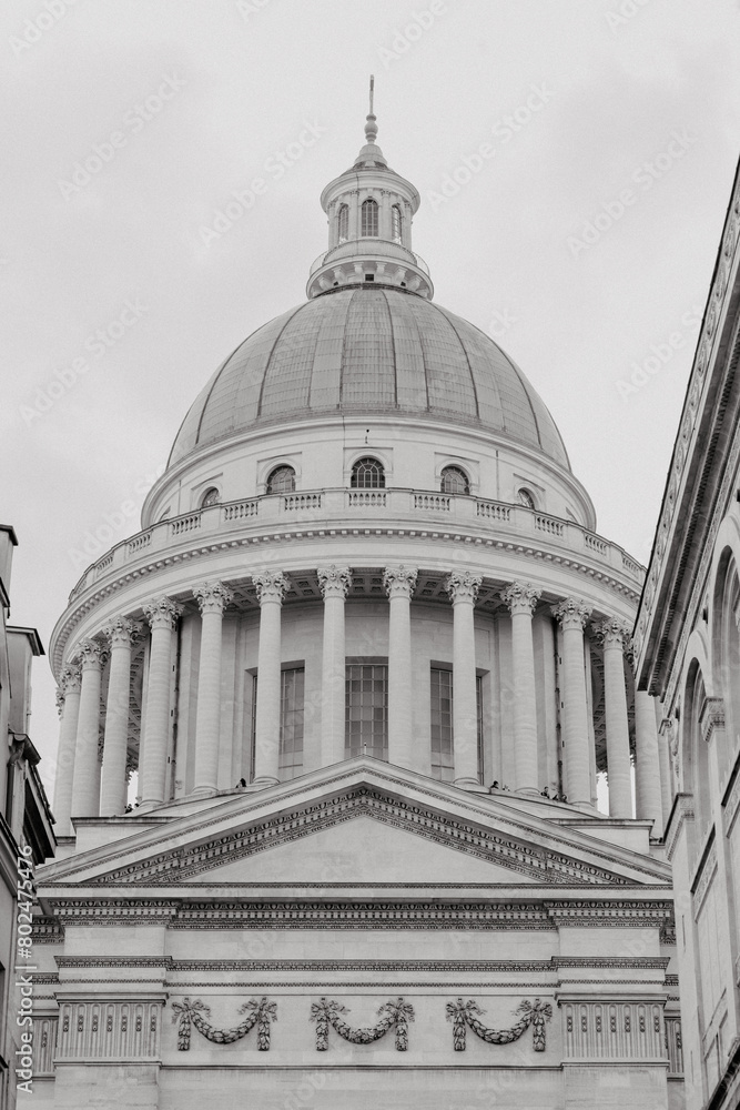 Dôme du Panthéon en noir et blanc Dôme du Panthéon en noir et blanc