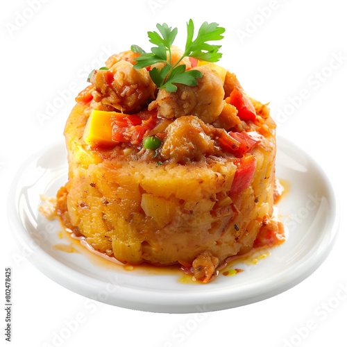 Mofongo, transparent background, isolated image, generative AI photo