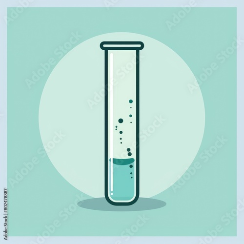Scientific Laboratory Equipment: Graduated Cylinder for Chemistry Science Experiment. Design photo