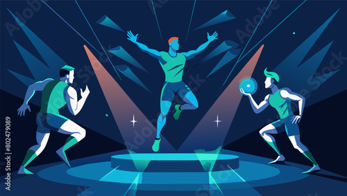 The athletes using holographic projections to create a sense of danger and chaos during their performances causing the audience to panic..