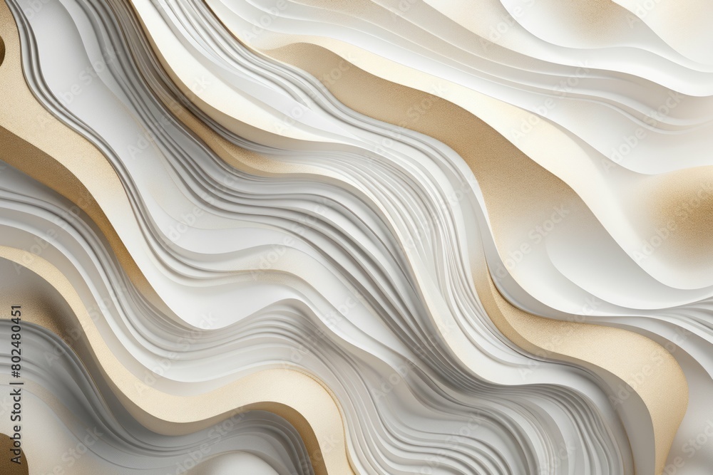Obraz premium Beige Waves Abstract Texture