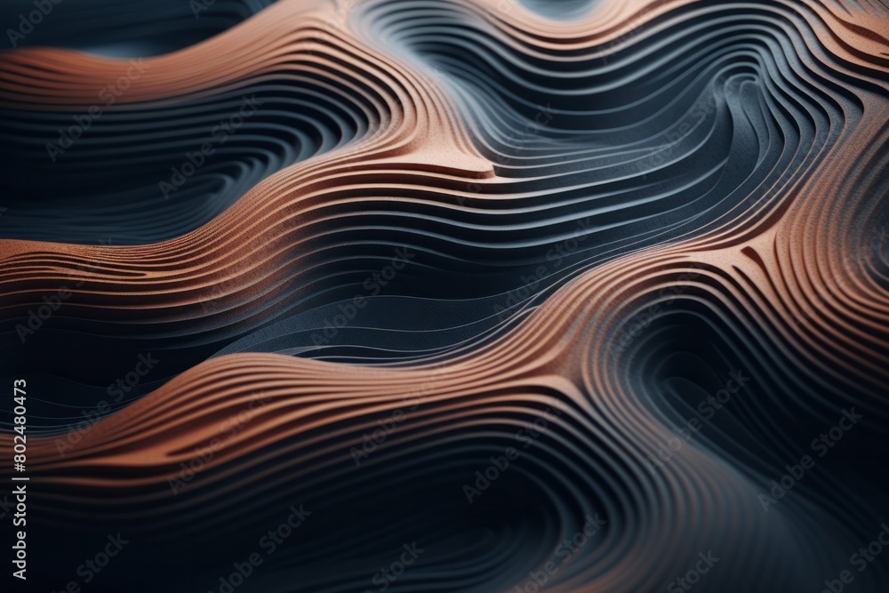 Flowing Brown Waves Abstract Flowing Brown Waves Abstract