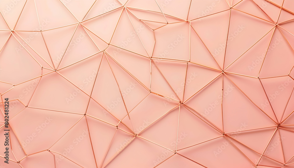 A photo of a minimalist geometric pattern with thin, intersecting lines creating a delicate mesh on a pale pink background A photo of a minimalist geometric pattern with thin, intersecting lines creating a delicate mesh on a pale pink background