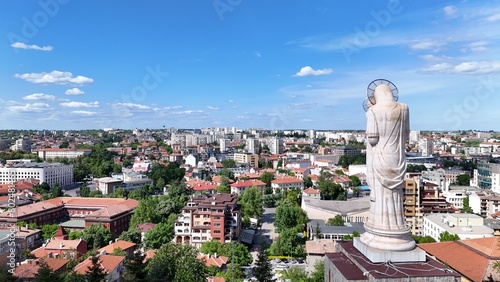 Haskovo Bulgaria Europe drone city view Holy Mother of the God © stanslavov