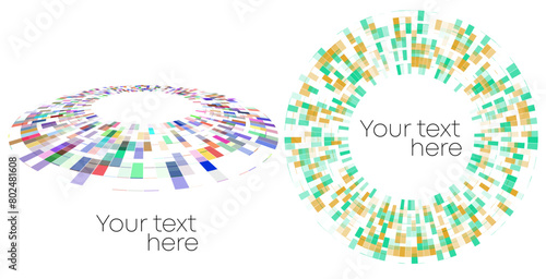 Color equalizer isolated on white background. Vector illustration. Pulse music player. Audio wave logo. Vector design element Poster of the sound wave template visualization signal Illustration eps 10