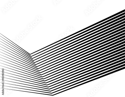 White black color. Linear background. Design elements. Poligonal lines. Protective layer for banknotes, certificates template. Vector Vector lines of different thicknesses from thin to thick EPS 10