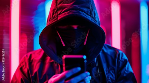 Human use smartphone with incoming call from unknown number, spam, prank caller, hoax person, fake identity, scammer, scam with mobile phone, hacker, call center, crime, call, fraud or phishing 