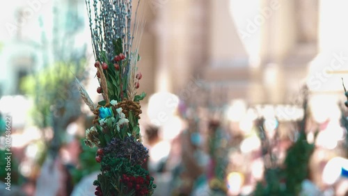 consecration of willow twigs before Easter, Christian traditions in Ukraine
 photo