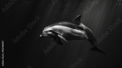 Pacific White sided dolphin. photo