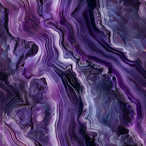 Seamless pattern of purple agate