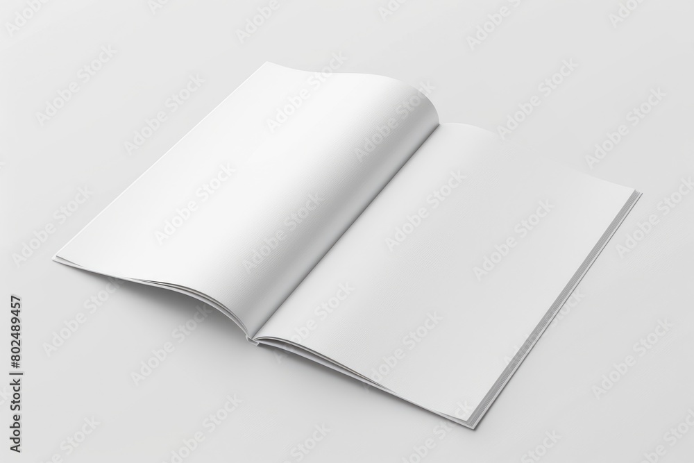 Bifold Brochure Mockup Presentation Template: Blank White Paper Fold Design Page Document Booklet Bifold Brochure Mockup Presentation Template: Blank White Paper Fold Design Page Document Booklet