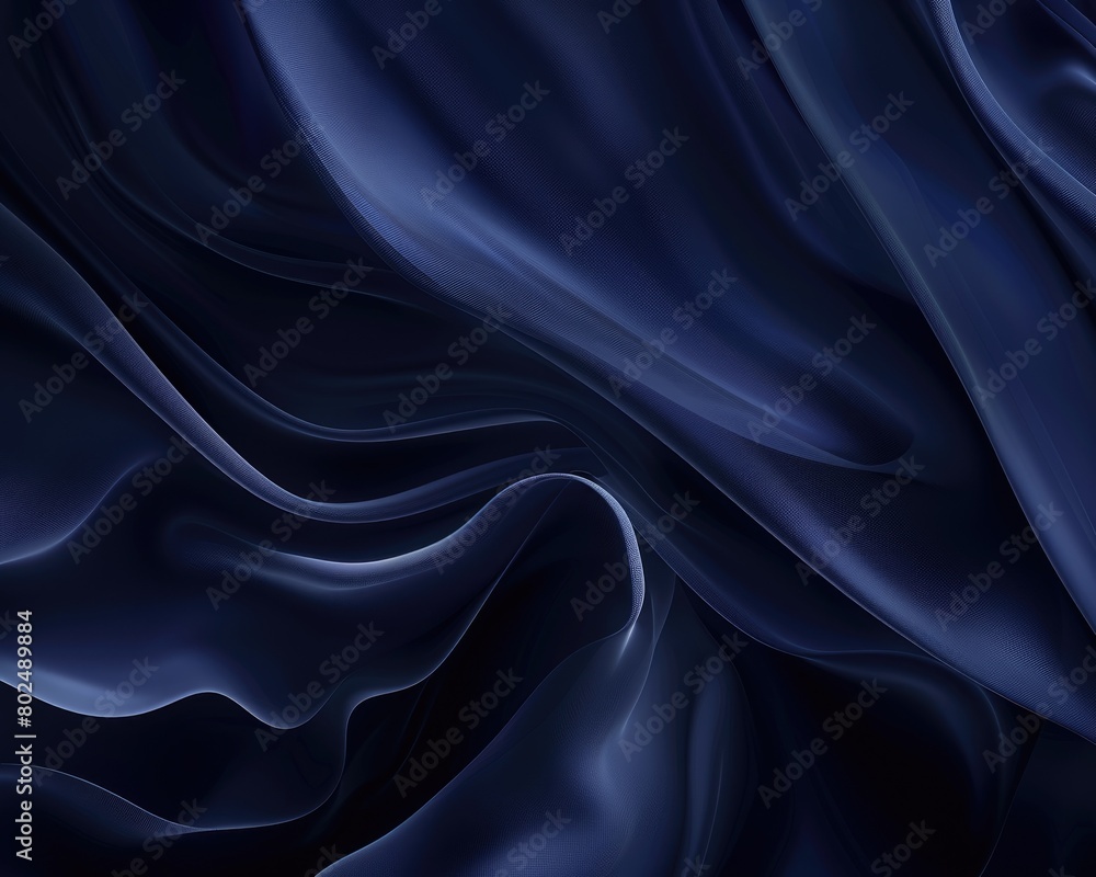 Fototapeta premium Dark Blue Gradient Background for Web Design and Paper Templates. Smooth and Formal Plain