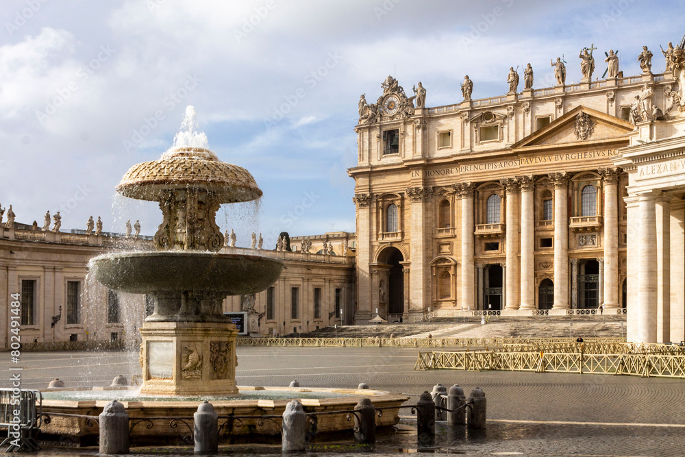 Obraz premium beautiful fountains in Vatican City 