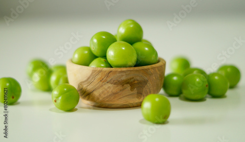 Vászonkép Green plums