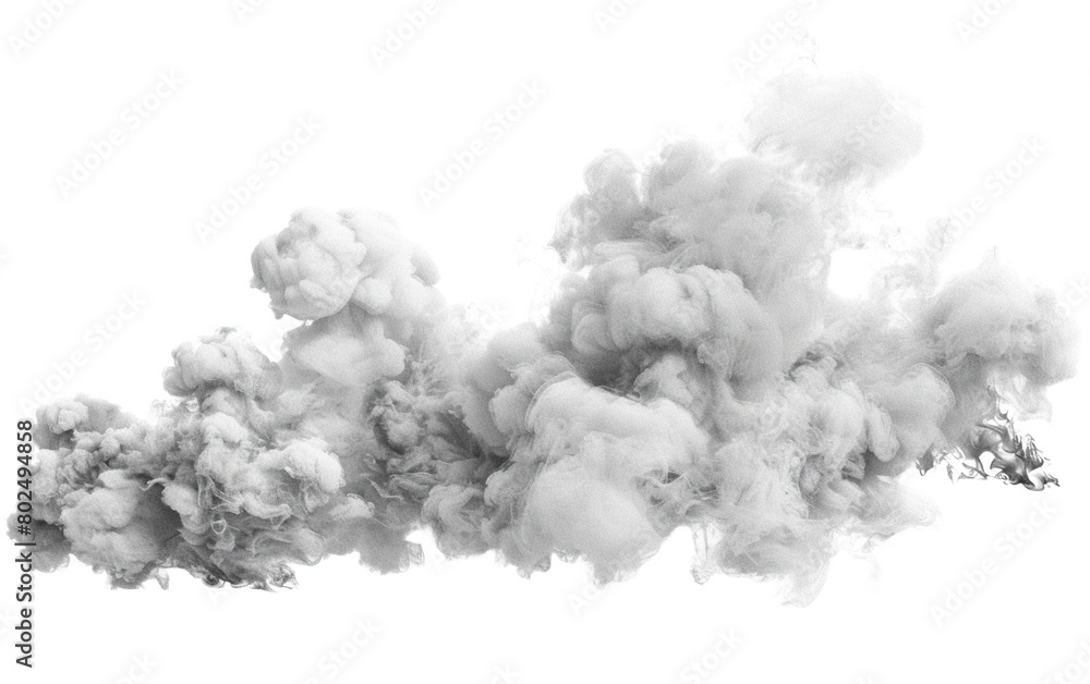 Smoke isolated on white or transparent background