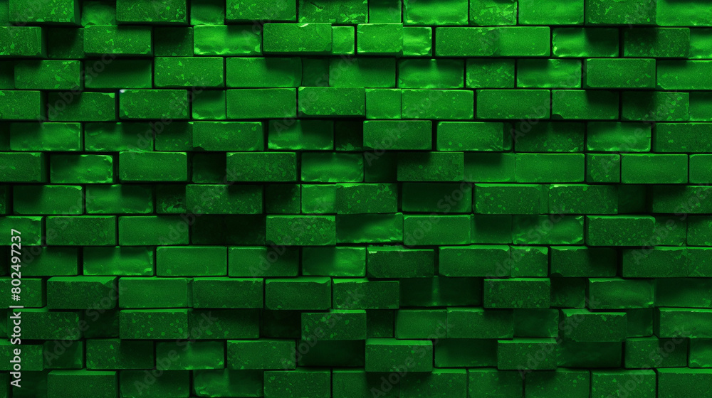 green brick wall green brick wall